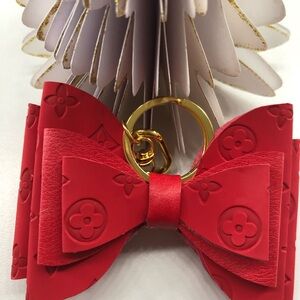 Sale for 24hrs only! Double Sided Red Bow Keychain